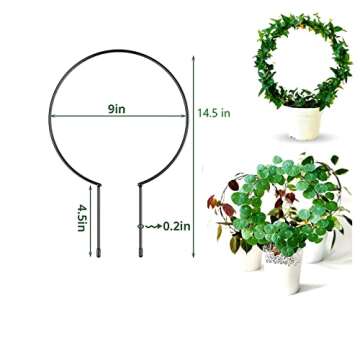 Levery 2 Pack Garden Trellis for Climbing Plants - Elegant Support for Your Gardens and Potted Plant...