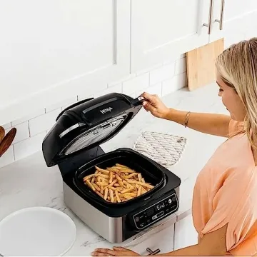Ninja Foodi Indoor Grill with Air Fryer and Multicooker Features