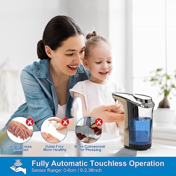 PZOTRUF Touchless Automatic Soap Dispenser - 17oz Capacity
