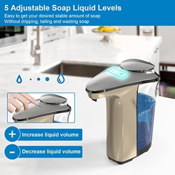 PZOTRUF Touchless Automatic Soap Dispenser - 17oz Capacity