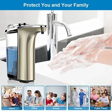 PZOTRUF Touchless Automatic Soap Dispenser - 17oz Capacity