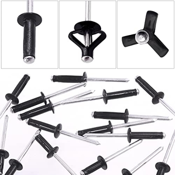 Tanstic 80Pcs Tri-Fold Pop Rivets Kit for DIY Projects