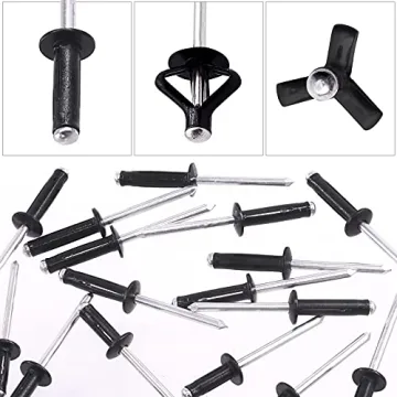 Tanstic 80Pcs Tri-Fold Pop Rivets Kit for DIY Projects