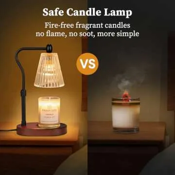 Stylish Candle Warmer Lamp with Timer and Dimmer