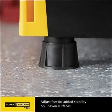 CX Black & Yellow 4-Tier Heavy Duty Storage Shelving Unit