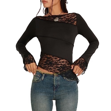 Stylish Women Lace Long Sleeve Shirt for Every Occasion