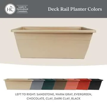 Durable HC Companies Deck Railing Planter for Every Garden