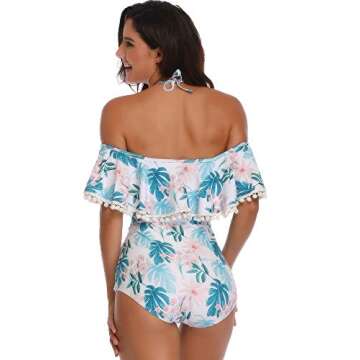 Stylish Women & Kids Ruffle Swimwear Set for Summer Fun