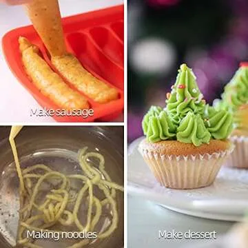 Tipless Piping Bags 16 Inch-100 PCS Icing Piping Bags, Thick Disposable Pastry Bags, Non-Slip Frosting Bags for Cake Cookies Decorating