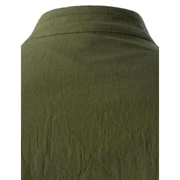 ZEROYAA Men's Medieval Long Sleeve Lace Up Shirt