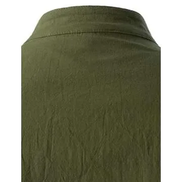 ZEROYAA Men's Medieval Long Sleeve Lace Up Shirt