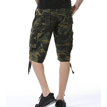 AOYOG Men's Camo Cargo Shorts for Outdoor Comfort