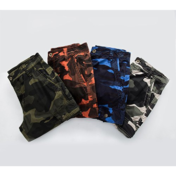AOYOG Men's Camo Cargo Shorts for Outdoor Comfort