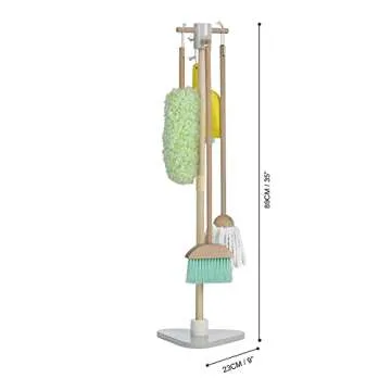 Engaging Teamson Kids 6-pc. Wooden Cleaning Set