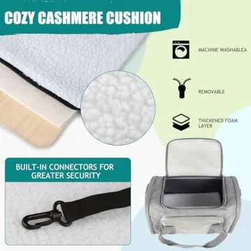 Top tasta Dog Cat Carrier Pet Carriers for Small Medium Large Cats Dogs Carrier Soft Sided Small Puppy Dog Carrier Portable Foldable Airline Approved Dog Cat Travel Carrier Grey Large