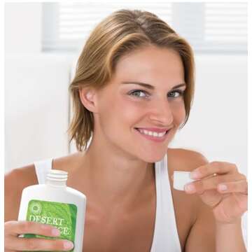 Desert Essence Natural Tea Tree Oil Ultra Care Mouthwash - Mega Mint - 16 Fl Oz - Freshens Breath - Defends Against Sugar Acids - Vitamin C - Soothes Gums - Whitening Floss - Removes Food Debris