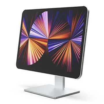 Just Mobile AluDisc Max 360°-Directional Magnetic Aluminum Desk Tablet Stand Holder Tilt Swivel Rot...