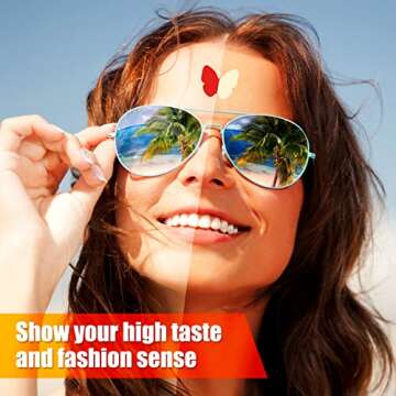 Fainne 400 Pieces Tanning Bed Stickers for Body Heart Labels Perforated Self Adhesive Small Sun Tan Stickers for Tanning, 100 Pieces Per Roll, 1.2 x 0.8 Inches(Elegant Pattern)