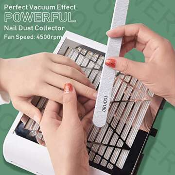 BQAN Nail Dust Collector - High-Speed Dust Extraction for Nail Care