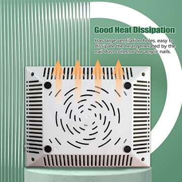 BQAN Nail Dust Collector - High-Speed Dust Extraction