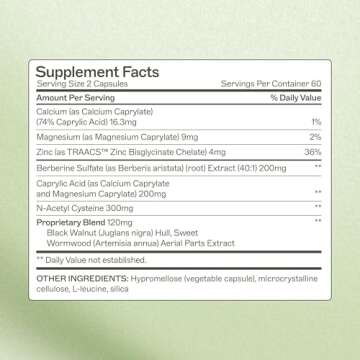 Amy Myers MD Microb-Clear - Gut Health Support Supplement with Black Walnut & NAC - GI Tract Health ...