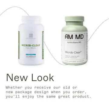 Amy Myers MD Microb-Clear - Gut Health Support Supplement with Black Walnut & NAC - GI Tract Health Supplement to Aid Against Bloating & Constipation Discomfort - 120 Capsules (60 Servings)