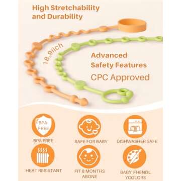 LittleHugs Adjustable Toy Straps for Baby Safety