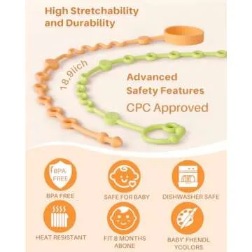 LittleHugs Adjustable Toy Straps for Baby Safety