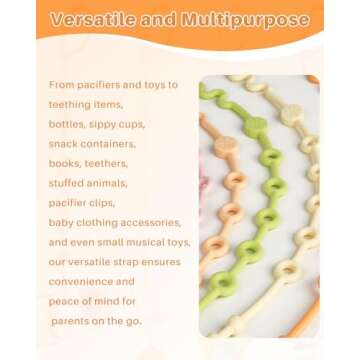 LittleHugs Adjustable Toy Straps for Baby Safety