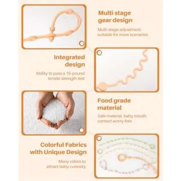 LittleHugs Adjustable Toy Straps for Baby Safety