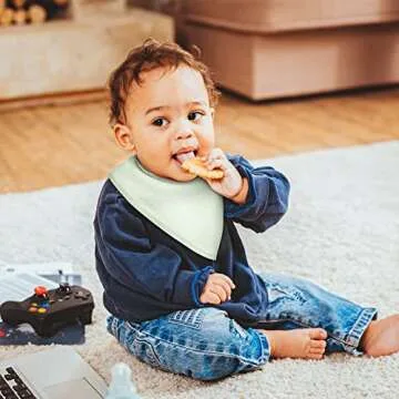 Yoofoss Baby Bibs 10 Pack Soft and Absorbent Baby Bandana Drool Bibs for Boys Girls