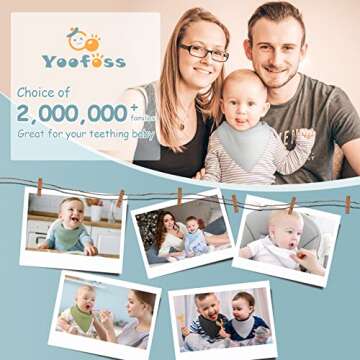 Yoofoss Baby Bibs 10 Pack Soft and Absorbent Baby Bandana Drool Bibs for Boys Girls