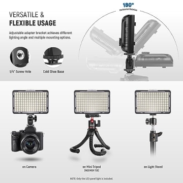 NEEWER Dimmable 176 LED Video Light Kit for Stunning Shots