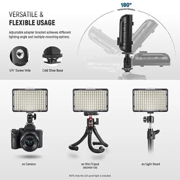 NEEWER Dimmable 176 LED Video Light Kit for Stunning Shots