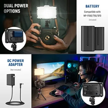 NEEWER Dimmable 176 LED Video Light Kit for Stunning Shots