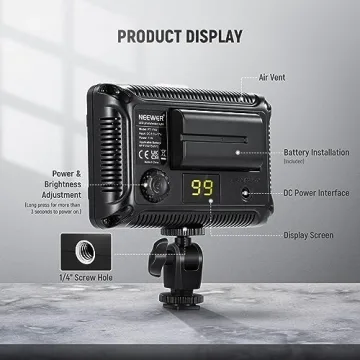 NEEWER Dimmable 176 LED Video Light Kit for Stunning Shots