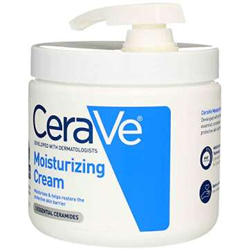 CeraVe Moisturizing Cream | 16 Ounce with Pump | Daily Face and Body Moisturizer for Dry Skin (Pack of 2)