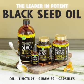 MAJU Black Seed Oil - 3 Times Thymoquinone, Cold-Pressed, 100% Turkish Black Cumin Seed Oil, Liquid ...