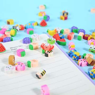 300 Mini Erasers for Kids | Fun Educational Toys