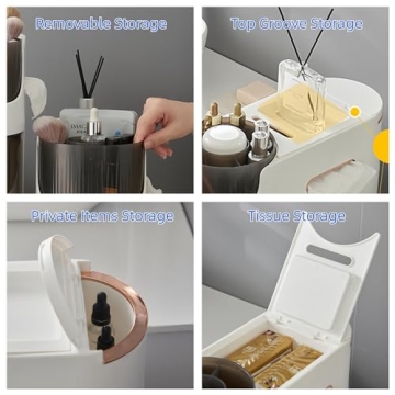 MOSAMNI Slim Bathroom Storage Cabinet for Small Spaces