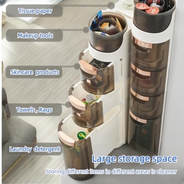 MOSAMNI Slim Bathroom Storage Cabinet for Small Spaces