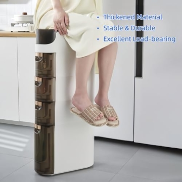 MOSAMNI Slim Bathroom Storage Cabinet for Small Spaces