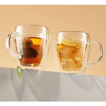 Godinger Double Wall Insulated Coffee Mug Set 13.5oz