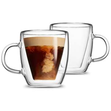 Godinger Double Wall Insulated Coffee Mug Set 13.5oz