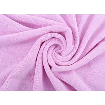 TANCANO Microfiber Hair Towel Anti Frizz Hair Wrap Super Absorbent Curly Hair Drying Towel 23.6''x47'' Large Multifunction Towel for Bath Spa Makeup, Light Purple