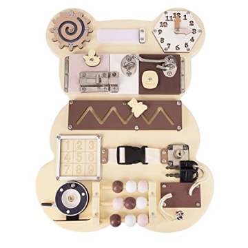 Busy Board Bear - Educational Montessori Toy for Toddlers