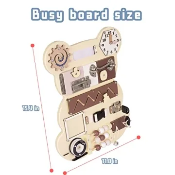 Busy Board Bear - Educational Montessori Toy for Toddlers