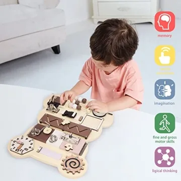 Busy Board Bear - Educational Montessori Toy for Toddlers