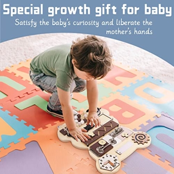 Busy Board Bear - Educational Montessori Toy for Toddlers