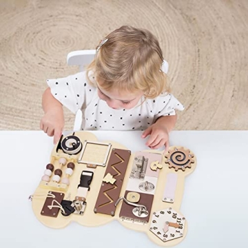 Busy Board Bear - Educational Montessori Toy for Toddlers